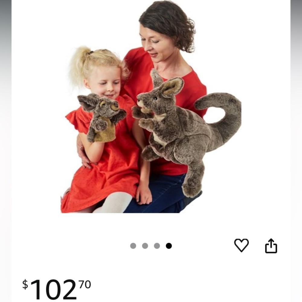 Large Folkmanis kangaroo puppet